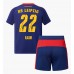 RB Leipzig David Raum #22 Bortedraktsett Barn 2025-26 Korte ermer (+ Korte bukser)
